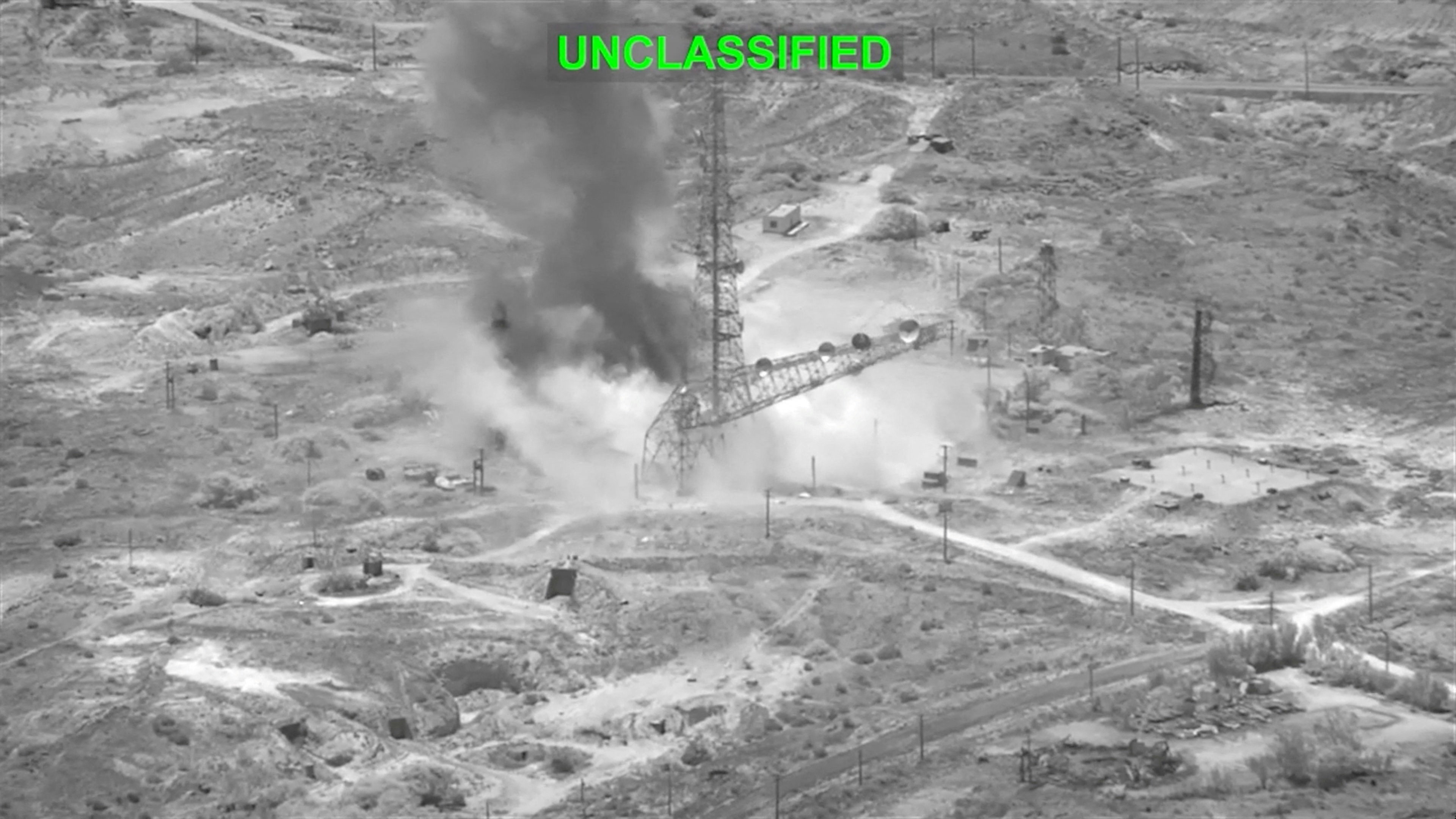 Suposto ataque dos EUA en Irán. CENTCOM vía REUTERS.