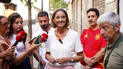Maroto atende a prensa despois de votar. EFE/Borja Sánchez Trillo