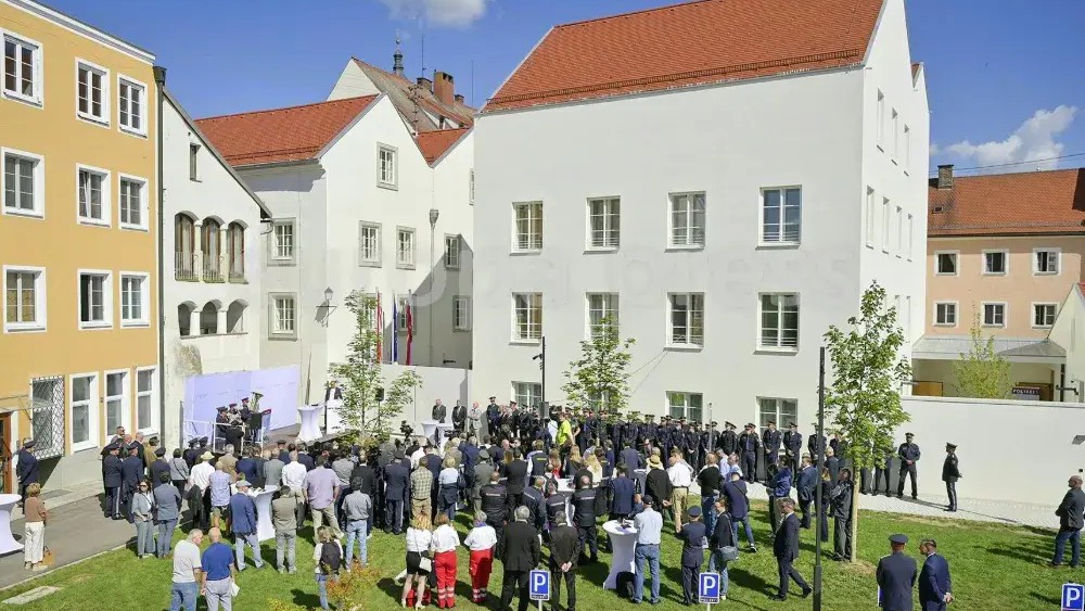 A casa onde naceu Hitler, reconvertida en comisaría. Europa Press