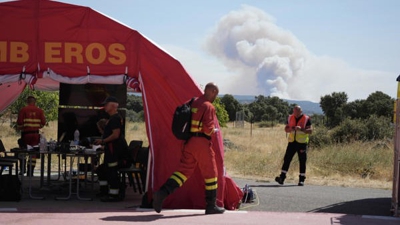 Posto de Mando Avanzado en Cenicientos, Madrid (Europa Press)