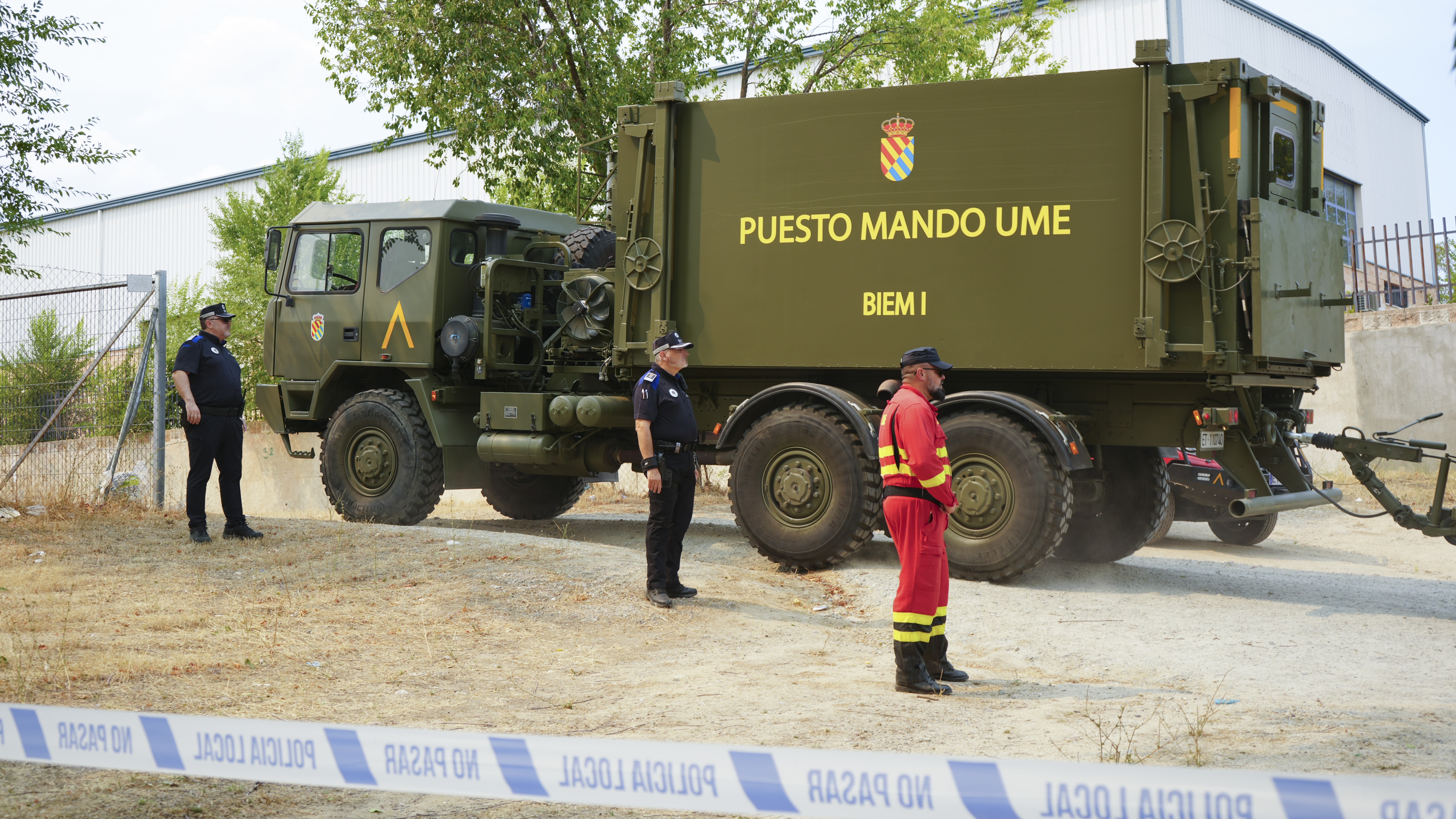 Traslado do posto de mando a Navalcarnero. EFE/Nahia Peciña
