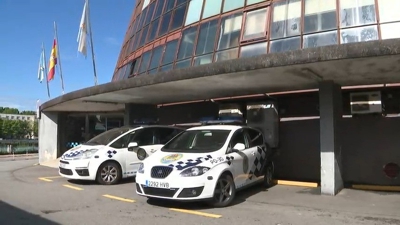 Imaxe de arquivo dun coche da Policía Local en Pontevedra