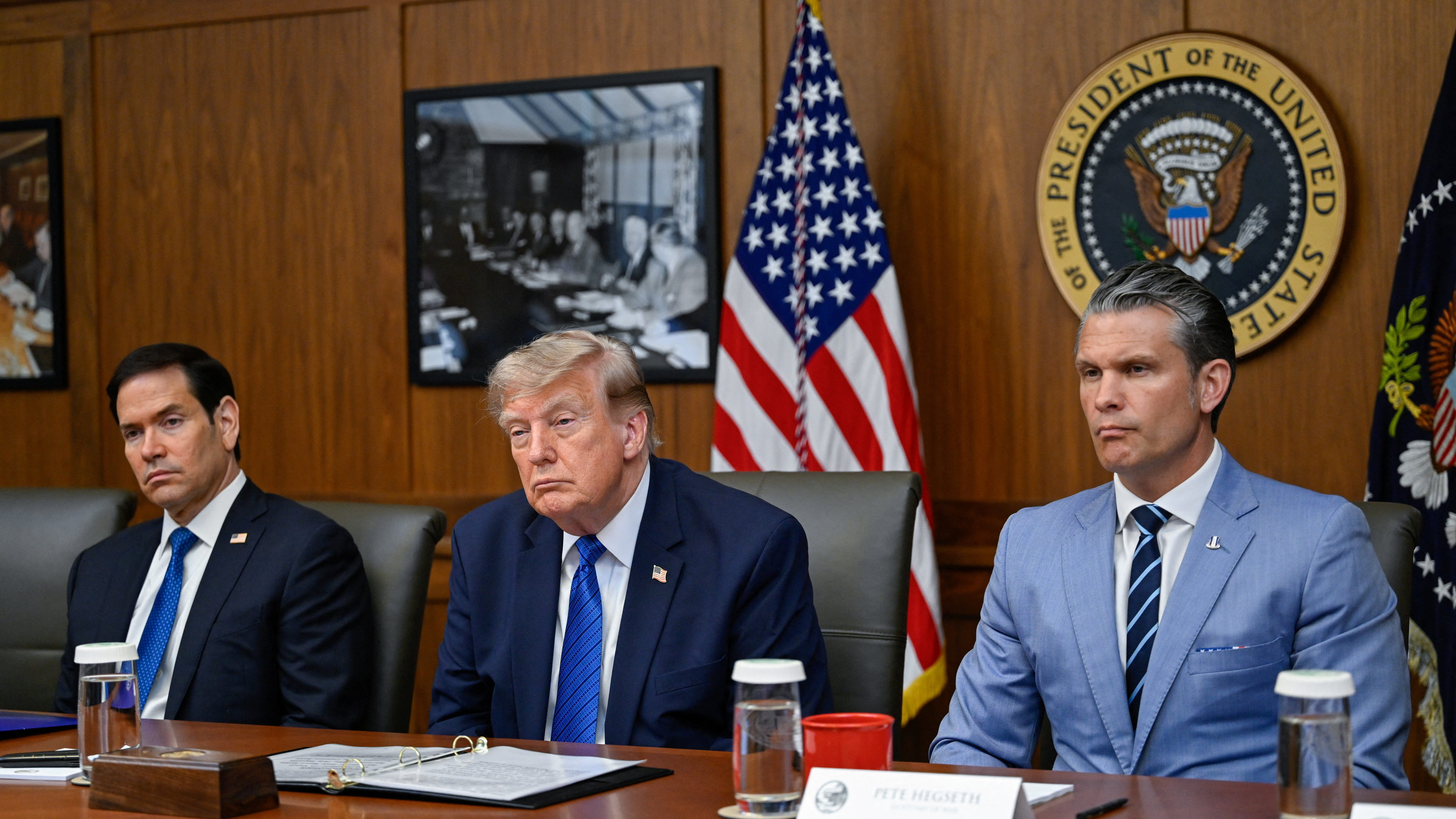O presidente dos EUA referiuse a España na reunión do seu gabinete en Camp David. Reuters