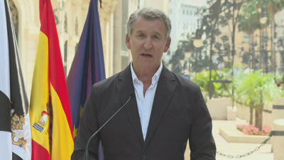 Alberto Núñez Feijóo este sábado en Ceuta.