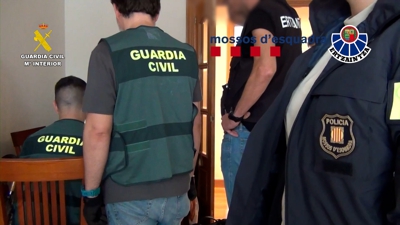 A detención produciuse tras unha operación conxunta da Garda Civil, a Ertzaintza e os Mossos d'Esquadra. Foto: Garda Civil