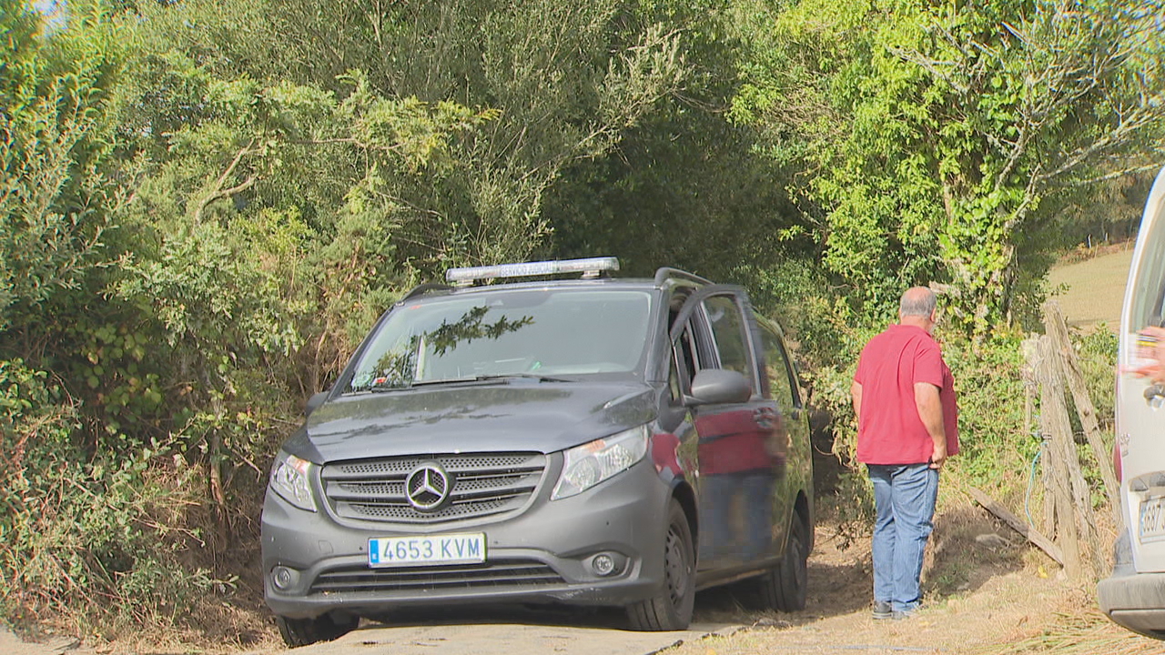 Imaxes do lugar do accidente laboral en Ortigueira