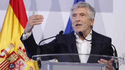 O ministro, durante a rolda de prensa posterior á xuntanza de ministros do Interior da UE (EFE/Chema Moya)