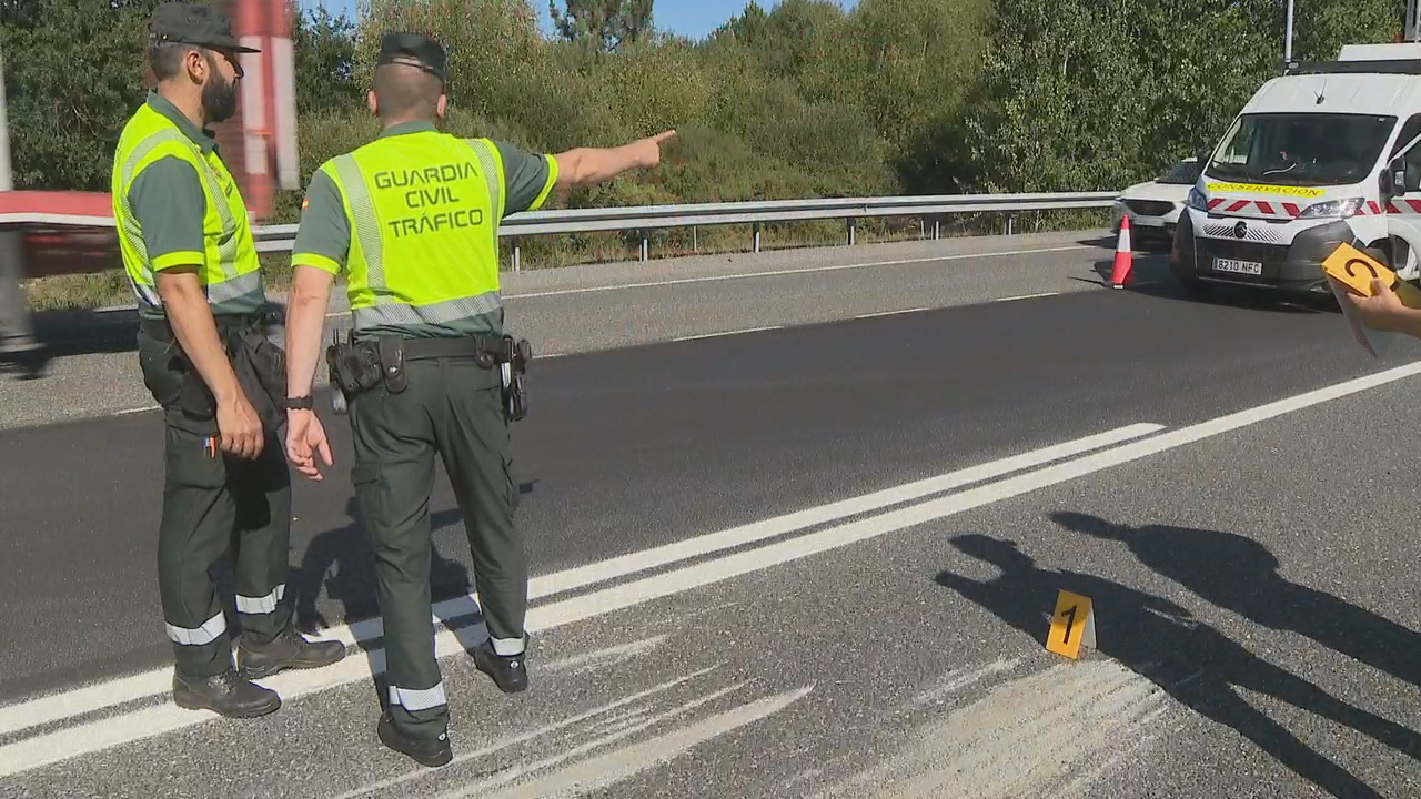 Accidente na A-6 ao seu paso por Lugo