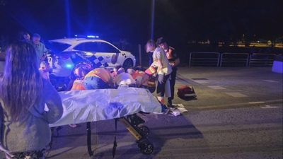 Foto do atropelo mortal en Bertamiráns
