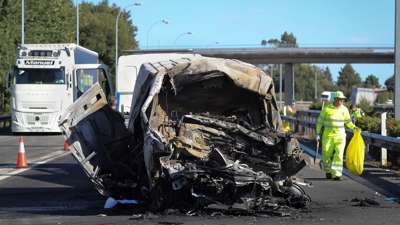 Accidente na A-6 ao seu paso por Lugo