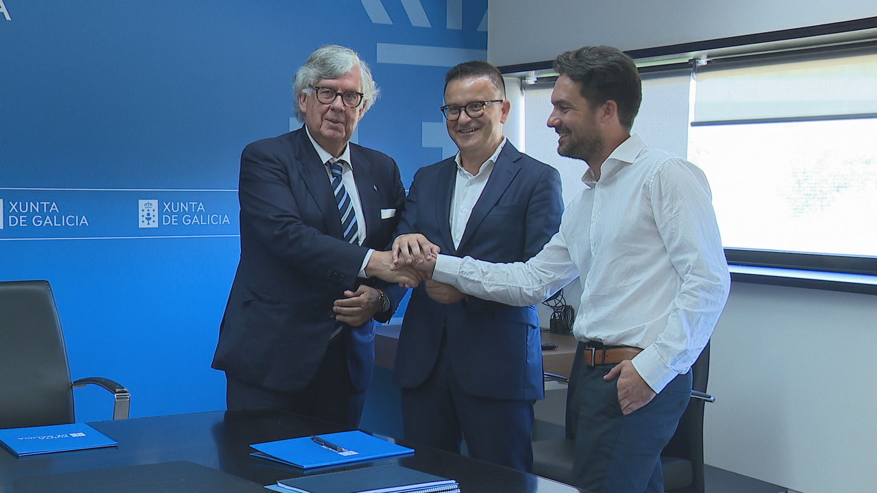 Imaxe do preacordo entre a Xunta, a Confederación de Empresarios e UXT