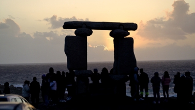 Eclipse parcial de sol en 2024, na Coruña. Arquivo: Europa Press/M. Dylan