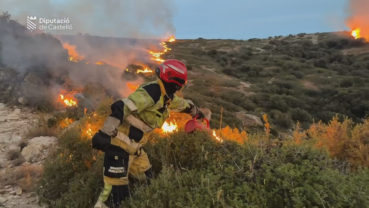 Imaxe do incendio de Castelló