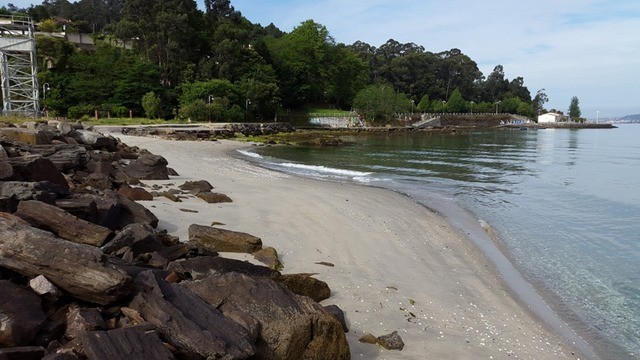 Praia da Punta, Teis. Concello de Vigo.