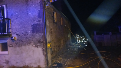 Imaxe cedida polos Bombeiros do Eume