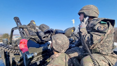 Soldados de Corea do Sur nunha unidade anti-drons. Arquivo (Reuters)