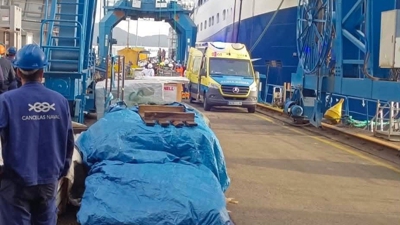 O accidente laboral foi no estaleiro de Freire. Cedida. Europa Press