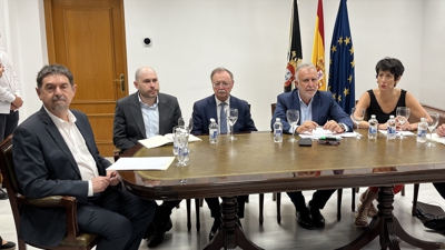Os ministros Torres e Sáiz, na xuntanza deste mércores do Comité de Situación en Ceuta (Gabriela Sardá Núñez / Europa Press)