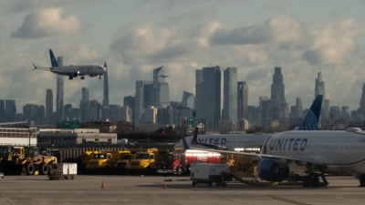 Avións da compañía no aeroporto de Newark, en New Jersey. Europa Press
