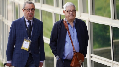 Garzón, nunha imaxe de arquivo, chegando á Cidade da Xustiza de Santiago (Álvaro Ballesteros / Europa Press-Arquivo)