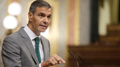 O presidente do Goberno, Pedro Sánchez, comparece no Congreso dos Diputados para informar da xestión da crise de Ceuta (EFE/ Sergio Perez)