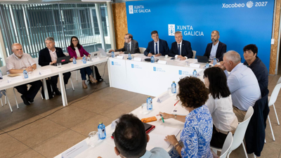 Os conselleiros de Educación e Sanidade, na xuntanza cos reitores das universidades galegas
