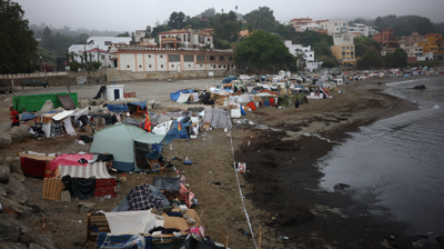 Praia do Trampolín. Reuters