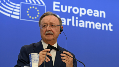 O presidente de Ceuta, este martes no Parlamento Europeo (Jennifer Brückner/dpa)