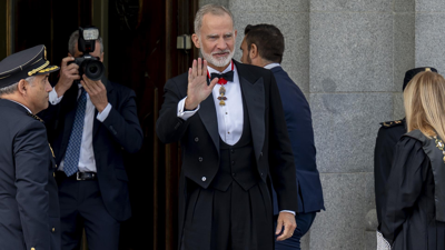 O Rei Filipe VI á súa chegada ao acto solemne de apertura do ano xudicial 2026-2027 - Alberto Ortega - Europa Press