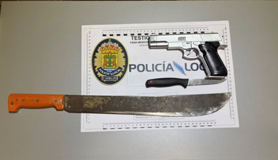 Obxectos intervidos pola Policía local do Carballiño