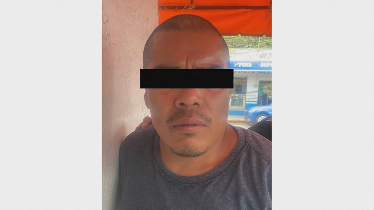 Imaxe difundida polas autoridades mexicanas do home detido pola súa presunta relación co crime de Claudia Tacoronte (REUTERS)