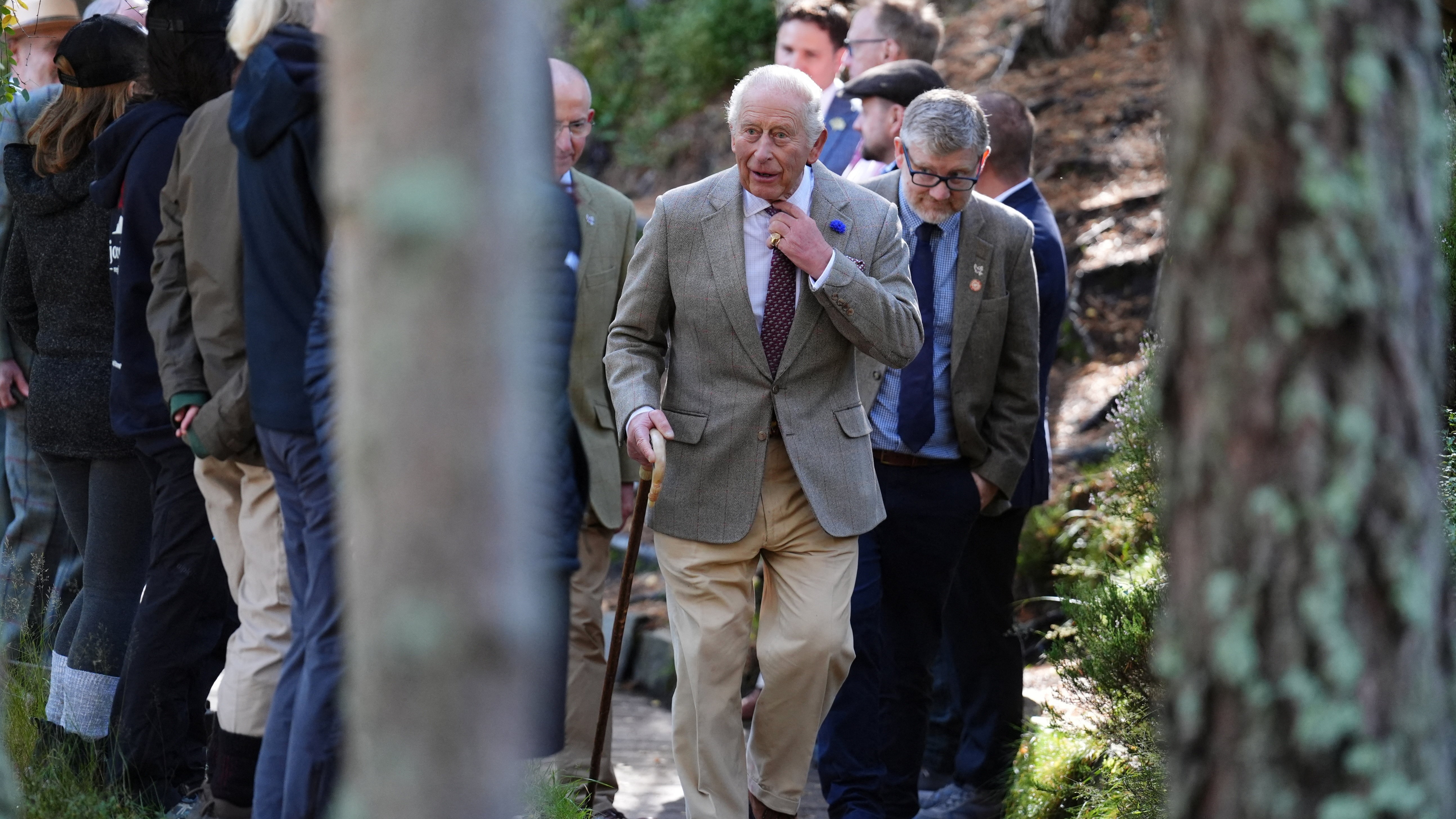 Carlos III en Escocia esta semana. Andrew Milligan/Pool vía REUTERS