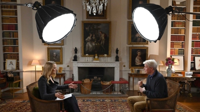 Charles Spencer nunha entrevista. Jeff Overs/BBC vía REUTERS