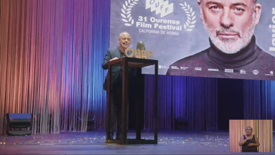 O actor Javier Gutiérrez, un dos premiados (TVG)