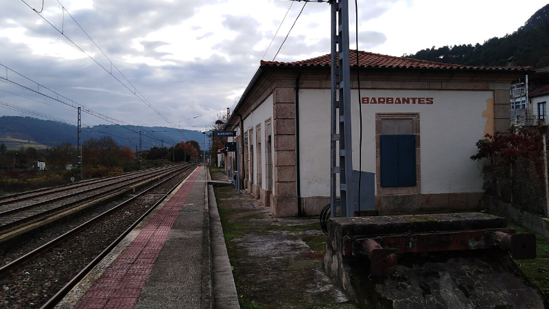 Estación de Barbantes, en Cenlle.