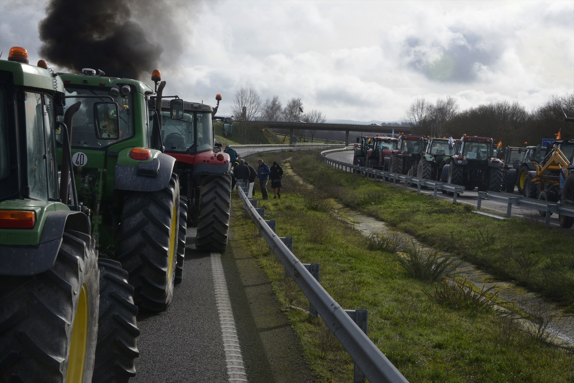 Protesta do sector na A52. Europa Press (Arquivo)