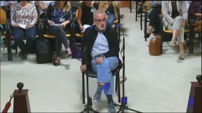 Alfonso Basterra no xuízo polo asasinato da súa filla. TVG