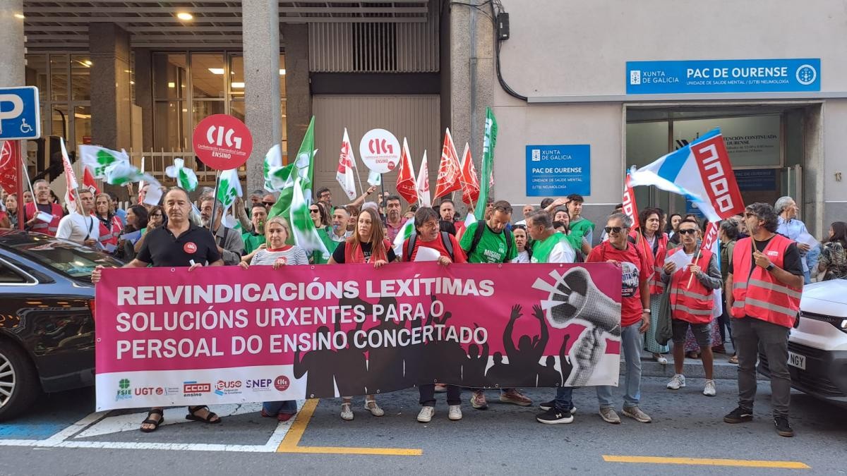 Concentración do ensino concertado o pasado 9 de setembro. CCOO