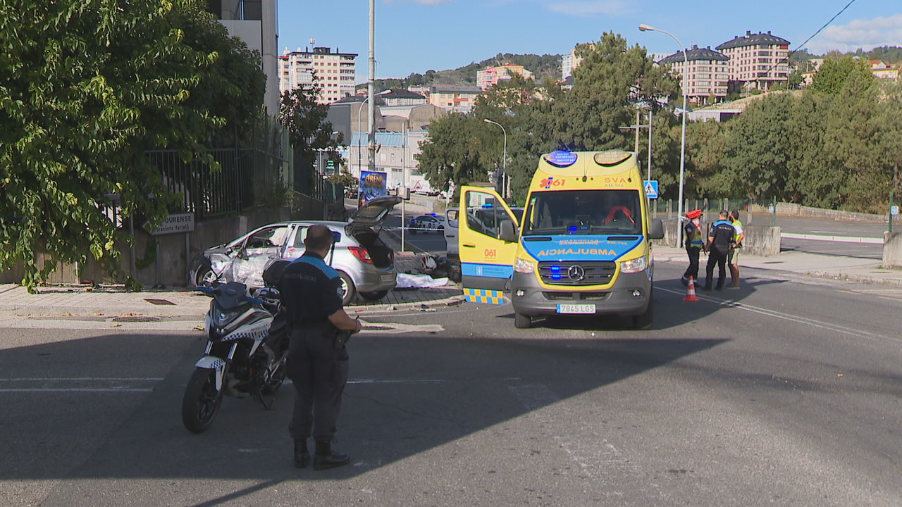O accidente foi ás cinco da tarde