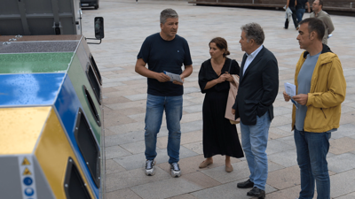 O alcalde de Pontevedra asiste á presentación das illas emerxentes que sustitúen aos tradicionais colectores