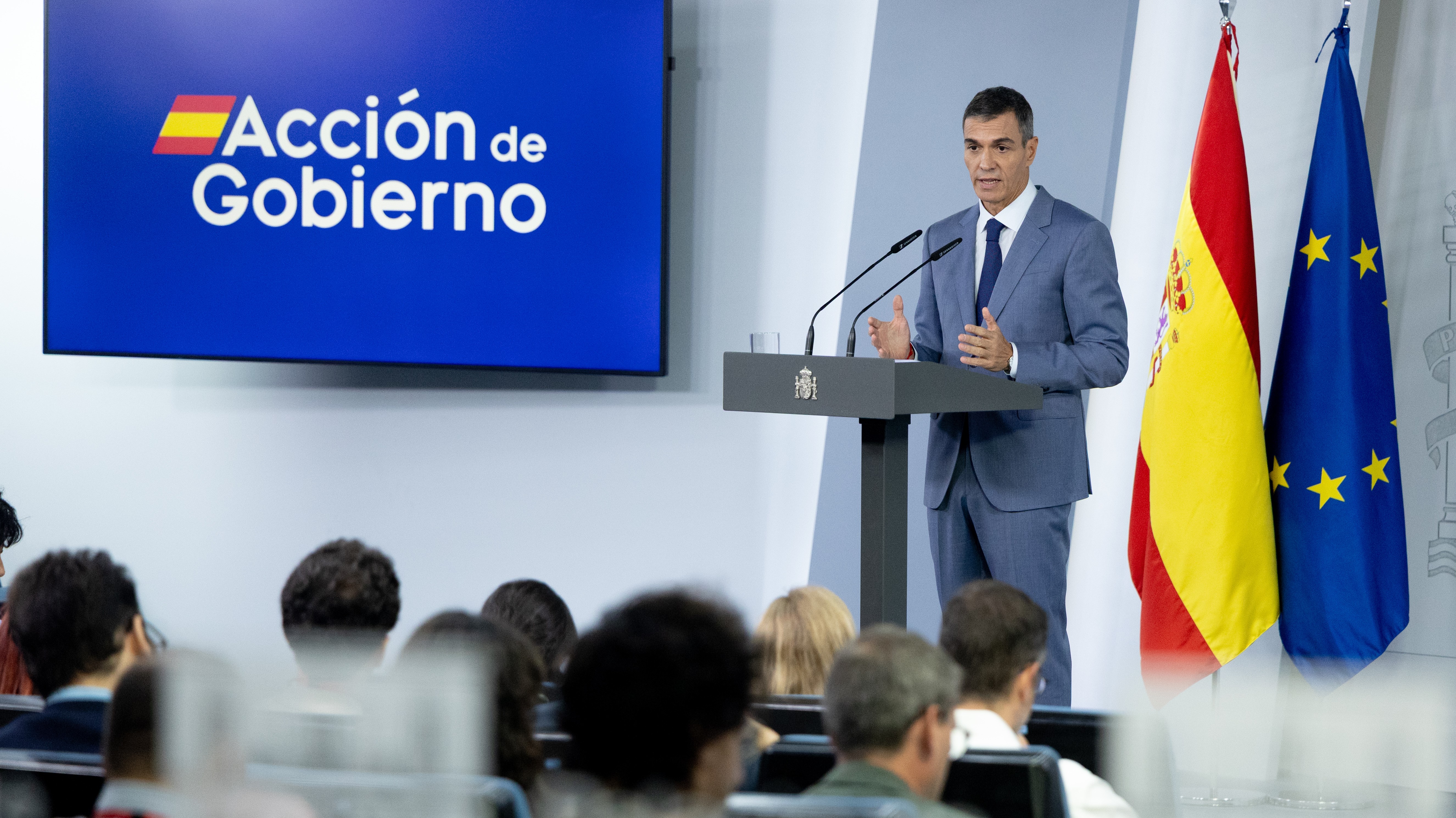 O presidente do Goberno durante a conferencia de prensa posterior ao Consello de Ministros. Eduardo Parra / Europa Press