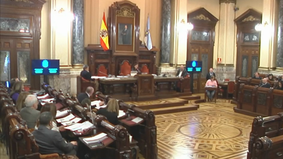 Pleno do Concello da Coruña. TVG.