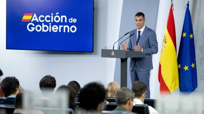 O presidente do Goberno durante a rolda de prensa posterior ao Consello de Ministros. Eduardo Parra / Europa Press