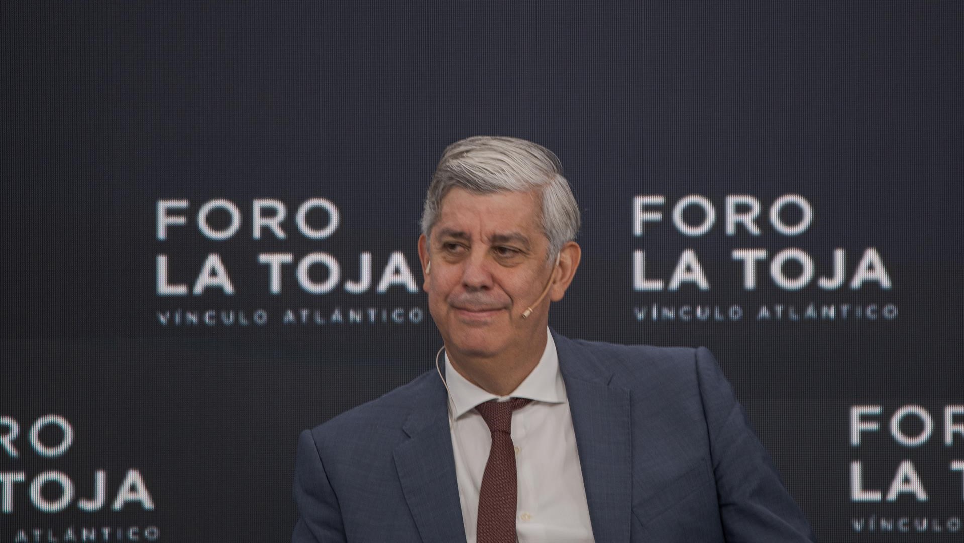 O gobernador do Banco de Portugal, Mário Centeno, no Foro La Toja no 2024 (Europapress/Elena Fernández)