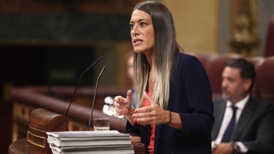 Miriam Nogueras, nunha intervención no Congreso dos Deputados (Eduardo Parra/Europa Press)