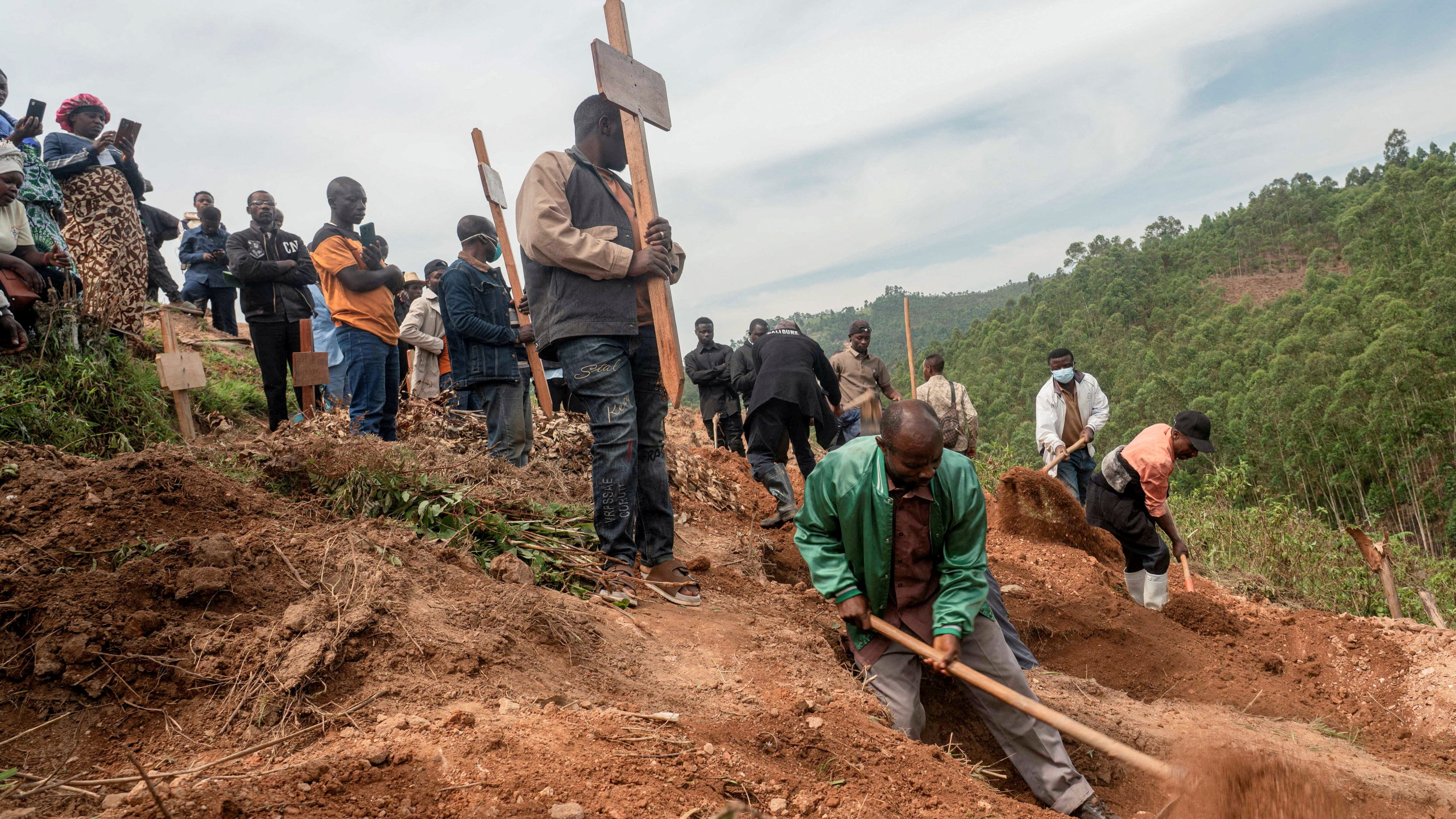 Funeral dunha muller falecida por ébola en Butembo. REUTERS/Gradel Muyisa Mumbere