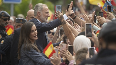 Ceuta brindou unha calorosa acollida aos reis Filipe e Letizia (Marcos Moreno/Europa Press)