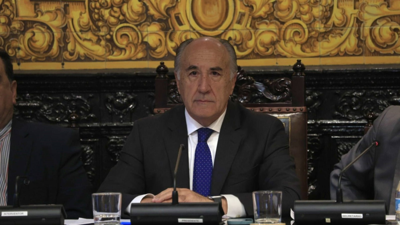 José Ignacio Landaluce durante un Pleno no Concello de Alxeciras. (NONO RICO/EUROPA PRESS)