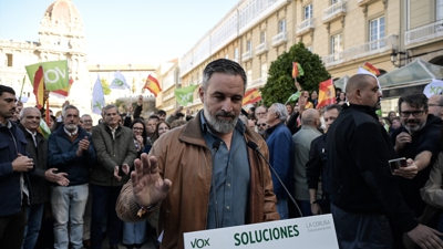 Abascal, durante o acto celebrado en María Pita. Europa Press