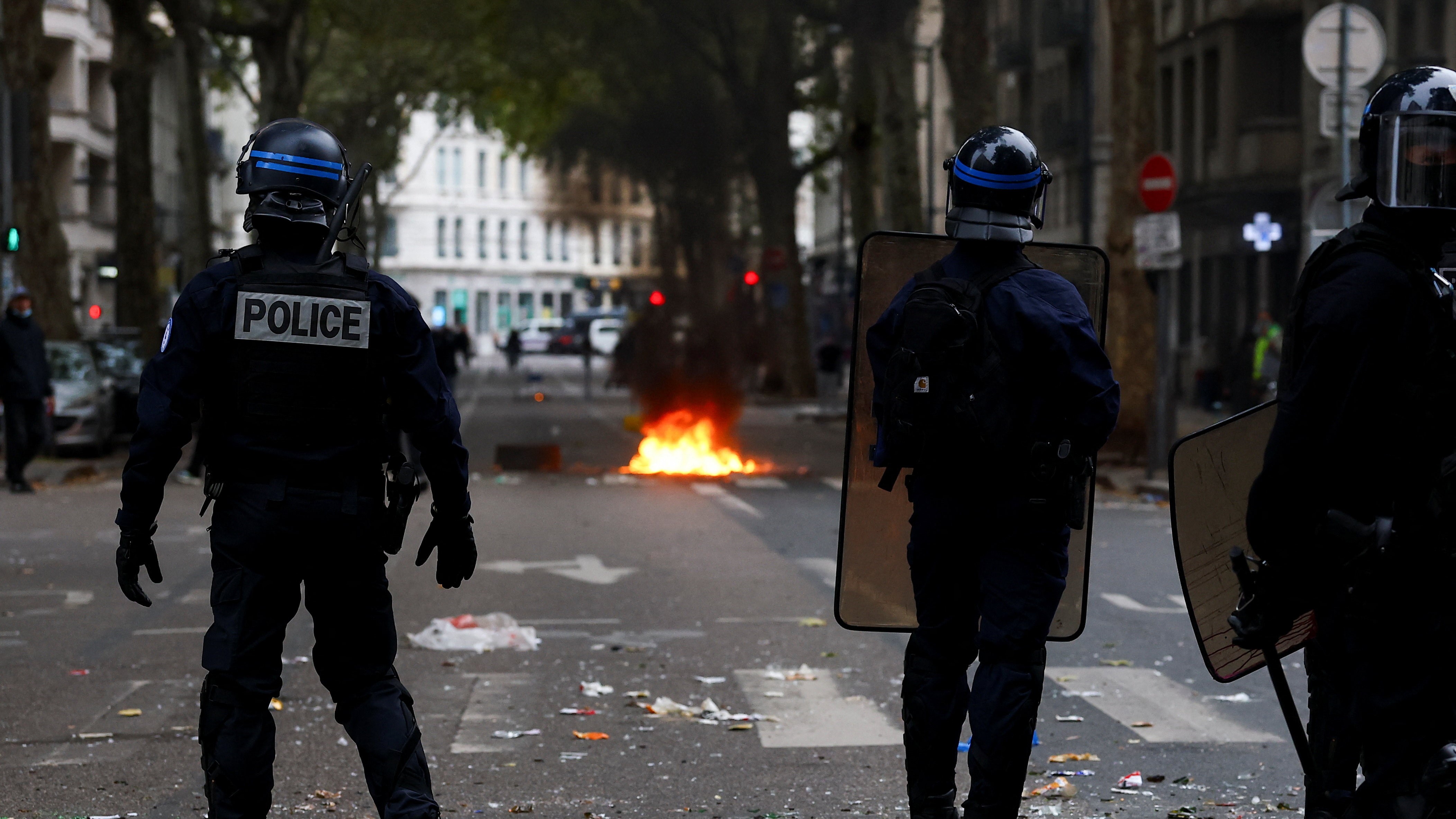 Protestas en Lyon. REUTERS/Lisi Niesner